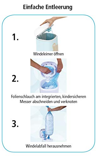 Angelcare Original Nachfüllkassetten Classic/Dress-Up XL, 6er-Pack, hält bis zu 12 Monate, 5x weniger Folienverbrauch - 2