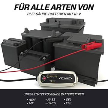 CTEK MXS 5.0, Batterieladegerät 12V, Temperaturkompensation, Intelligentes Ladegerät Autobatterie, Ladegerät Auto Und Motorrad, Batteriepfleger Mit Rekonditionierungsmodus Und AGM-Option - 4