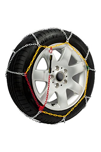 Goodyear Satz von 2 x 9mm Metall Auto Schneeketten Größe 100 mit automatischem Spanner - 2