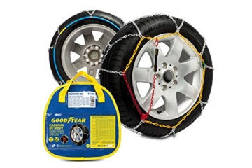 Goodyear Satz von 2 x 9mm Metall Auto Schneeketten Größe 100 mit automatischem Spanner - 1
