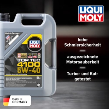 LIQUI MOLY Top Tec 4100 5W-40 | 5 L | Synthesetechnologie Motoröl | Art.-Nr.: 3701 - 2