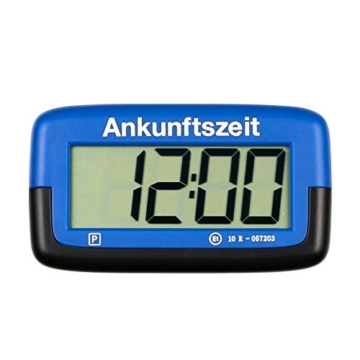 Needit Park Micro elektronische Parkscheibe mit Zulassung I Digitale Parkuhr Mikro blau mit Batterie u. Montage Zubehör - 1