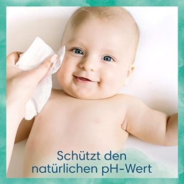 Pampers Harmonie Aqua Baby Feuchttücher, (24 x 48 stück), sanfter Hautschutz für zarte Haut mit 99% Wasser, 1152 Tücher - 4