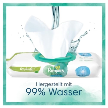 Pampers Harmonie Aqua Baby Feuchttücher, (24 x 48 stück), sanfter Hautschutz für zarte Haut mit 99% Wasser, 1152 Tücher - 6