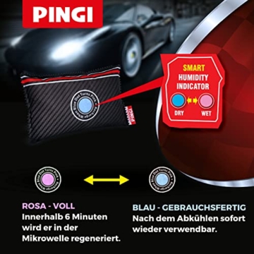 Pingi Luftentfeuchter Auto 1 Kissen x 300g | Wiederverwendbare Auto Entfeuchter Beutel gegen Kondenswasser und Feuchtigkeit | Für saubere Windschutzscheiben | Entfeuchterbeutel 100% auslaufsicher - 6