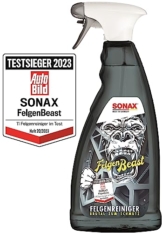 SONAX FelgenBeast (1 Liter) Felgenreiniger für alle polierten, verchromten und matten Stahl- & Leichtmetallfelgen, Art-Nr. 04333000 - 1