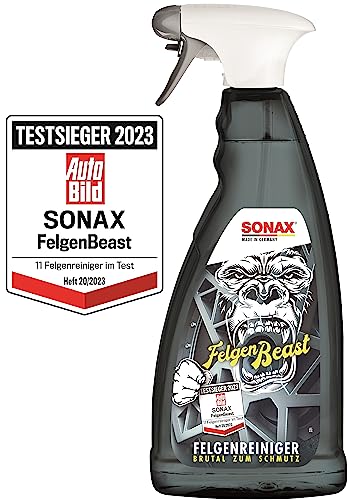 SONAX FelgenBeast (1 Liter) Felgenreiniger für alle polierten, verchromten und matten Stahl- & Leichtmetallfelgen, Art-Nr. 04333000 - 1