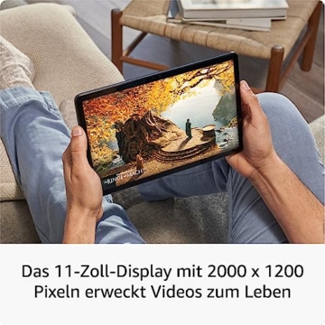 Amazon Fire Max 11-Tablet, unser bisher leistungsstärkstes Tablet, mit klarem 11-Zoll-Display, Octa-Core-Prozessor, 4 GB RAM, 14 Stunden Akkulaufzeit, 64 GB, grau, mit Werbung - 2