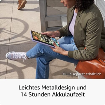 Amazon Fire Max 11-Tablet, unser bisher leistungsstärkstes Tablet, mit klarem 11-Zoll-Display, Octa-Core-Prozessor, 4 GB RAM, 14 Stunden Akkulaufzeit, 64 GB, grau, mit Werbung - 4