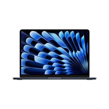 Apple 2024 13" MacBook Air Laptop mit M3 Chip: 13,6" Liquid Retina Display, 8 GB gemeinsamer Arbeitsspeicher, 256 GB SSD Speicher, beleuchtete Tastatur, 1080p FaceTime HD Kamera, Mitternacht - 1