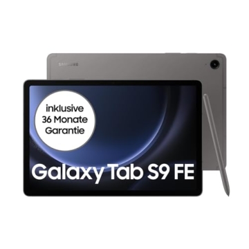 Samsung Galaxy Tab S9 FE Android-Tablet, 27,7 cm / 10,9 Zoll Display, 128 GB Speicher, Mit Stift (S Pen), Lange Akkulaufzeit, WiFi, Grau, Inkl. 36 Monate Herstellergarantie [Exklusiv bei Amazon] - 1