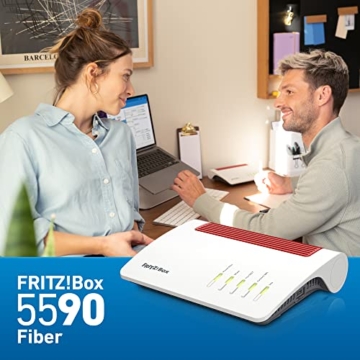 AVM FRITZ!Box 5590 Fiber (Wi-Fi 6 Glasfasermodem (WLAN AX), bis 4.800 MBit/s (5 GHz) und 2.400 MBit/s ( 2,4 GHz), WLAN Mesh, DECT-Basis, 2,5-Gigabit-LAN-Port, geeignet für Deutschland) - 7