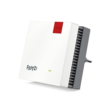 AVM Fritz!Repeater 1200 AX (Wi-Fi 6 Repeater mit Zwei Funkeinheiten: 5 GHz-Band (bis zu 2.400 MBit/s), 2,4 GHz-Band (bis zu 600 MBit/s), deutschsprachige Version) - 1