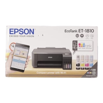 EcoTank ET-1810 A4-Wi-Fi-Tintentankdrucker, mit einem im Lieferumfang enthaltenen Vorrat an Tinten von bis zu 3 Jahren - 10