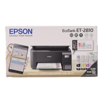EcoTank ET-2810 A4-Multifunktions-Wi-Fi-Tintentankdrucker, mit einem im Lieferumfang enthaltenen Vorrat an Tinten bis zu 3 Jahren - 13