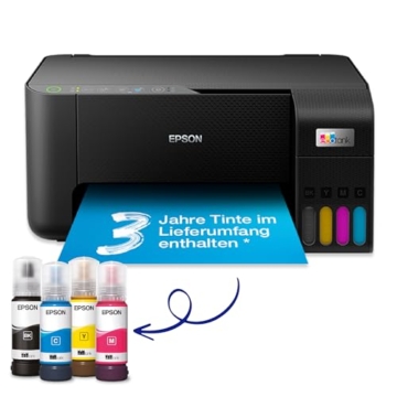 EcoTank ET-2810 A4-Multifunktions-Wi-Fi-Tintentankdrucker, mit einem im Lieferumfang enthaltenen Vorrat an Tinten bis zu 3 Jahren - 1
