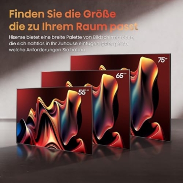 Hisense 55U7NQ 139cm (55 Zoll) Fernseher, 4K Mini LED ULED HDR Smart TV, Quantum Dot, 120Hz/ 144Hz VRR, HDMI 2.1, Game Mode Pro, Dolby Vision IQ & Atmos, Bluetooth, Alexa Built-in, Anthrazit, [2024] - 8