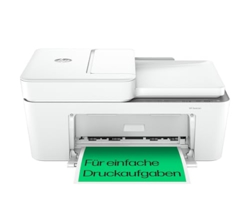 HP DeskJet 4220e Multifunktionsdrucker, 3 Monate gratis drucken mit HP Instant Ink inklusive, HP+, Drucker, Kopierer, Scanner, Mobiler Faxversand, WLAN, Automatische Dokumentenzuführung, Weiß - 1