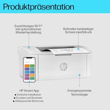 HP LaserJet M110w Laserdrucker Schwarz-Weiß, Monolaser, 20€ Cashback, Drucker, WLAN, Airprint, HP Smart App, Bis zu 20 S./Min drucken, Auto-On/Auto-Off-Technologie - 2