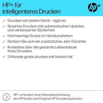 HP OfficeJet Pro 9730e A3-Multifunktionsdrucker (Drucken, Scannen und Kopieren bis A3), 3 Monate gratis drucken mit HP Instant Ink inklusive, HP+, Fax, WLAN, LAN, Duplex, Airprint, Grau-Weiß - 6