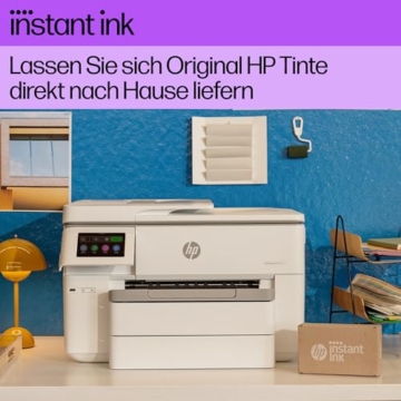 HP OfficeJet Pro 9730e A3-Multifunktionsdrucker (Drucken, Scannen und Kopieren bis A3), 3 Monate gratis drucken mit HP Instant Ink inklusive, HP+, Fax, WLAN, LAN, Duplex, Airprint, Grau-Weiß - 7