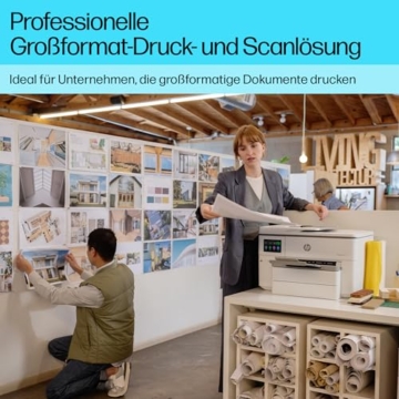 HP OfficeJet Pro 9730e A3-Multifunktionsdrucker (Drucken, Scannen und Kopieren bis A3), 3 Monate gratis drucken mit HP Instant Ink inklusive, HP+, Fax, WLAN, LAN, Duplex, Airprint, Grau-Weiß - 8