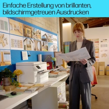 HP OfficeJet Pro 9730e A3-Multifunktionsdrucker (Drucken, Scannen und Kopieren bis A3), 3 Monate gratis drucken mit HP Instant Ink inklusive, HP+, Fax, WLAN, LAN, Duplex, Airprint, Grau-Weiß - 9