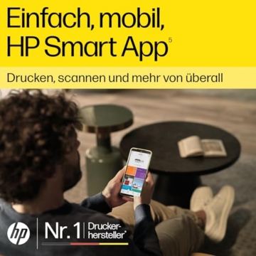 HP Smart Tank 5105 3-in-1 Multifunktionsdrucker, 20€ Cashback, (WLAN; Mobiles Drucken) – 3 Jahre Tinte inklusive, 3 Jahre Garantie, großer Tintentank, hohe Reichweite, Drucken in hoher Qualität - 6