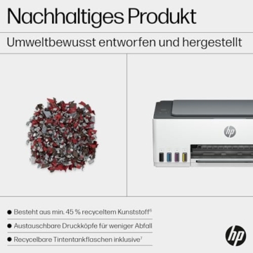 HP Smart Tank 5105 3-in-1 Multifunktionsdrucker, 20€ Cashback, (WLAN; Mobiles Drucken) – 3 Jahre Tinte inklusive, 3 Jahre Garantie, großer Tintentank, hohe Reichweite, Drucken in hoher Qualität - 7