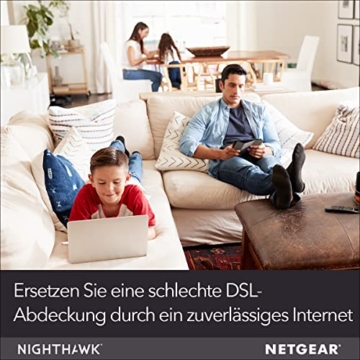 NETGEAR Nighthawk Mobiler WLAN Router MR1100 | tragbares Wlan für unterwegs | 4G LTE Router | bis 1 GBit/s | Hotspot für 20 Geräte | für jede SIM-Karte ohne Vertrag freigeschaltet - 5