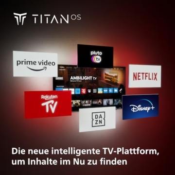 Philips Ambilight 65PUS8909 4K LED Smart TV - 65 Zoll Display mit Pixel-präziser Ultra HD Titan OS Plattform und Dolby Atmos-Klang. Funktioniert mit Alexa und Google Sprachassistent - Anthrazitgrau - 4