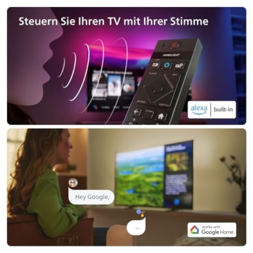 Philips Ambilight 65PUS8909 4K LED Smart TV - 65 Zoll Display mit Pixel-präziser Ultra HD Titan OS Plattform und Dolby Atmos-Klang. Funktioniert mit Alexa und Google Sprachassistent - Anthrazitgrau - 6