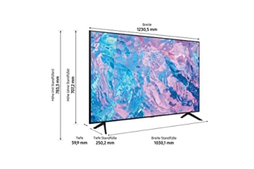 Samsung Crystal UHD 4K CU7199 Fernseher 55 Zoll, PurColor, Crystal Prozessor 4K, Smart TV, GU55CU7199UXZG, Deutsches Modell [2023] - 4
