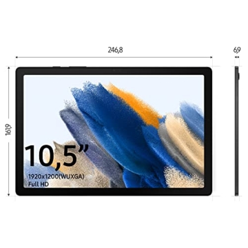 Samsung Galaxy Tab A8, Android Tablet, WiFi, 7.040 mAh Akku, 10,5 Zoll TFT Display, vier Lautsprecher, 32 GB/3 GB RAM, Tablet in Grau - 2