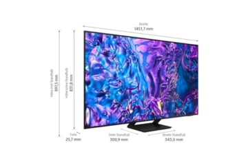 Samsung QLED 4K Q70D Fernseher 65 Zoll, Samsung TV mit AI Quantum Prozessor 4K, 4K AI Upscaling, Samsung Tizen OS, Motion Xcelerator 120 Hz, Smart TV, KI TV, GQ65Q70DATXZG, Deutsches Modell [2024] - 5