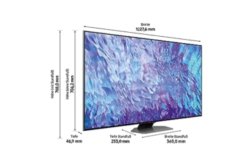 Samsung QLED 4K Q80C 55 Zoll Fernseher (GQ55Q80CATXZG, Deutsches Modell), Smart-TV, Direct Full Array, Neural Quantum Prozessor 4K, Real Depth Enhancer [2023] - 3