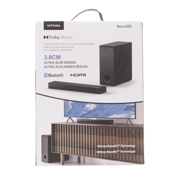 ULTIMEA Soundbar für TV Geräte mit Dolby Atmos, BassMAX, 3D Surround Sound System für TV Lautsprecher Heimkino, Soundbar mit Subwoofer, 5.3 Bluetooth PC Sound Bars, 190W Spitzenleistung, Nova S50 - 11