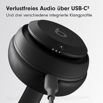 beats Studio Pro – Komplett Kabellose Bluetooth Noise Cancelling Kopfhörer – Personalisiertes 3D Audio, USB-C verlustfreies Audio, Apple & Android Kompatibilität - Schwarz - 5