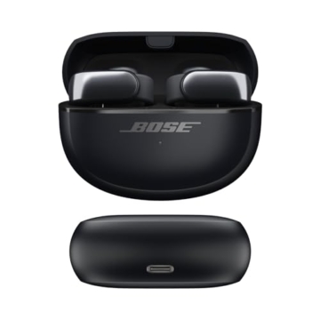 Bose Ultra Open Ear Earbuds mit OpenAudio-Technologie, Open Ear kabellose Earbuds, bis zu 48 Stunden Akkulaufzeit, Schwarz - 6