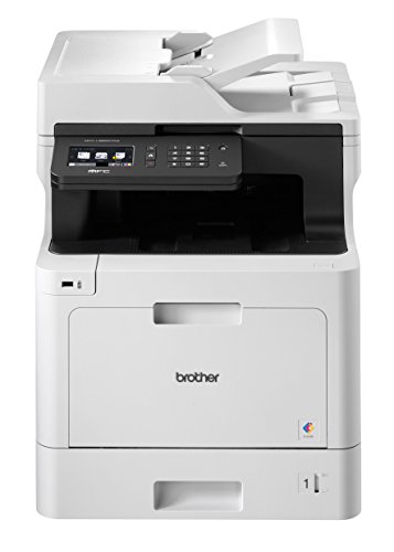 Brother MFC-L8690CDW Professionelles 4-in-1 Farblaser-Multifunktionsgerät (Drucker, Scanner, Kopierer, Fax, 31 Seiten/Min.) weiß/schwarz - 1