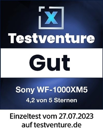Sony WF-1000XM5 Kabellose Noise Cancelling Kopfhörer, Bluetooth, In-Ear-Kopfhörer, Mikrofon, bis zu 24 Stunden Akkulaufzeit, Schnellladefunktion, IPX4, iOS & Android kompatibel - Schwarz, klein - 21