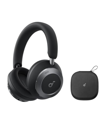 soundcore by Anker Space One Pro Kabellose Kopfhörer, Adaptives aktives Noise Cancelling, 6 Mikros, Faltbar bequem, 60h Akku, Verlustfrei, Schnellladen, Hi-Res Wireless Audio LDAC - 1