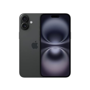 Apple iPhone 16 Plus 256 GB: 5G Handy mit Kamerasteuerung, A18 Chip und einem echten Boost für die Batterie. Funktioniert mit AirPods, Schwarz - 1