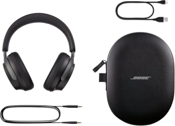 Bose QuietComfort Ultra Kabellose Kopfhörer mit Noise-Cancelling für räumlichen Klang, Over-Ear-Kopfhörer mit Mikrofon, Bis zu 24 Stunden Akkulaufzeit, Kopfhörer mit Raumklang, Schwarz - 5