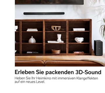 Denon DHT-S517 3.1.2 Dolby Atmos Soundbar System Mit Kabellosem Subwoofer, HDMI EARC Und Bluetooth, Schwarz - 2