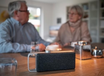 faller Oskar TV Lautsprecher/Soundbar mit Voice Zoom (tragbar, kabellos, einfache Bedienung, Aluminiumgehäuse) - 7