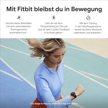 Google Pixel Watch 2 - das Beste von Google und Fitbit – Herzfrequenzmessung, Stressmanagement, Sicherheitsfunktionen – Android – Aluminiumgehäuse in Matte Black – Sportarmband in Obsidian – WLAN - 8