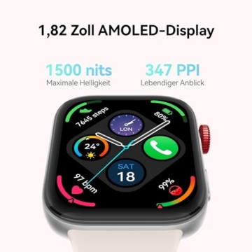 HUAWEI Watch FIT 3, 1.82″ AMOLED-Display, Ultraschlankes Design, Bluetooth-Anrufe, Bis zu 10 Tage Akkulaufzeit, Kompatibel mit iOS & Android, Umfassendes Health & Fitness-Management, GPS, Schwarz - 2