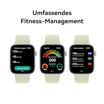 HUAWEI Watch FIT 3, 1.82″ AMOLED-Display, Ultraschlankes Design, Bluetooth-Anrufe, Bis zu 10 Tage Akkulaufzeit, Kompatibel mit iOS & Android, Umfassendes Health & Fitness-Management, GPS, Schwarz - 4
