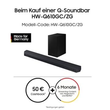 Samsung HW-Q610GC 3.1.-Kanal Q-Soundbar, Dolby Atmos / DTS:X, Q-Symphony, Adaptive Sound [2023] - 2